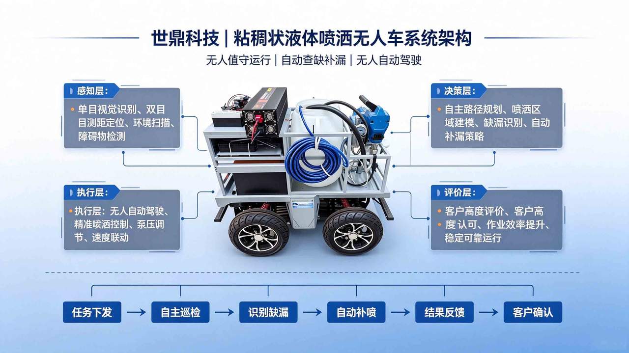 粘稠状液体喷洒无人车（机器人）